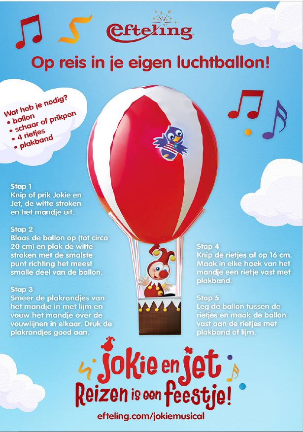 Bouw je luchtballon - Jokie en Jet - Chassé Theater Breda