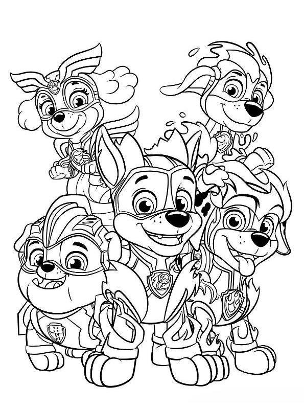 Kleurplaat - Paw Patrol - Chassé Theater Breda