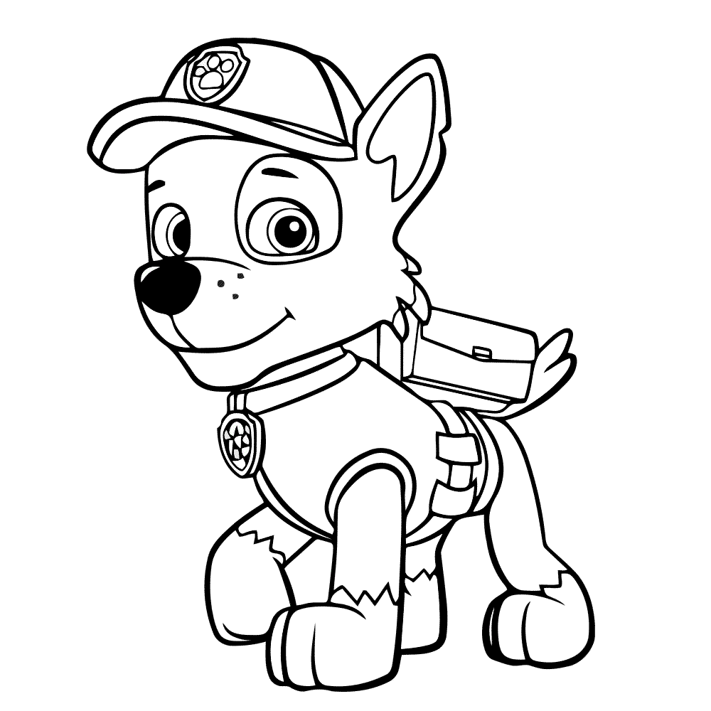 Kleurplaat - Paw Patrol - Rocky -Chassé Theater Breda